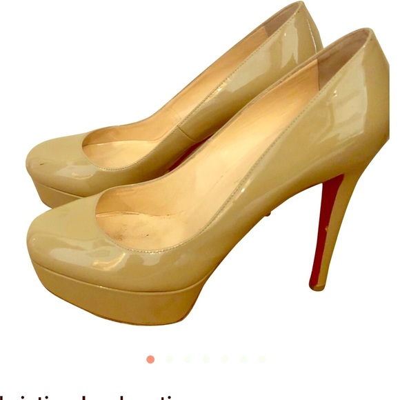 Christian Louboutin Shoes - Christian Louboutin Beige Bianca Pumps